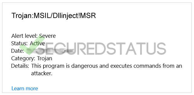 Trojan:MSIL/Dllinject!MSR
