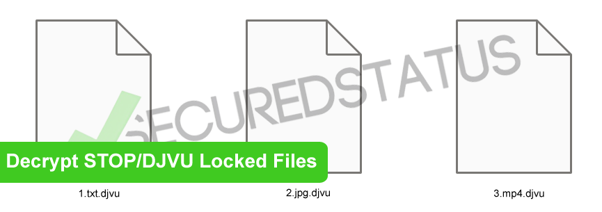 Image of STOP/DJVU Ransomware Locked Files