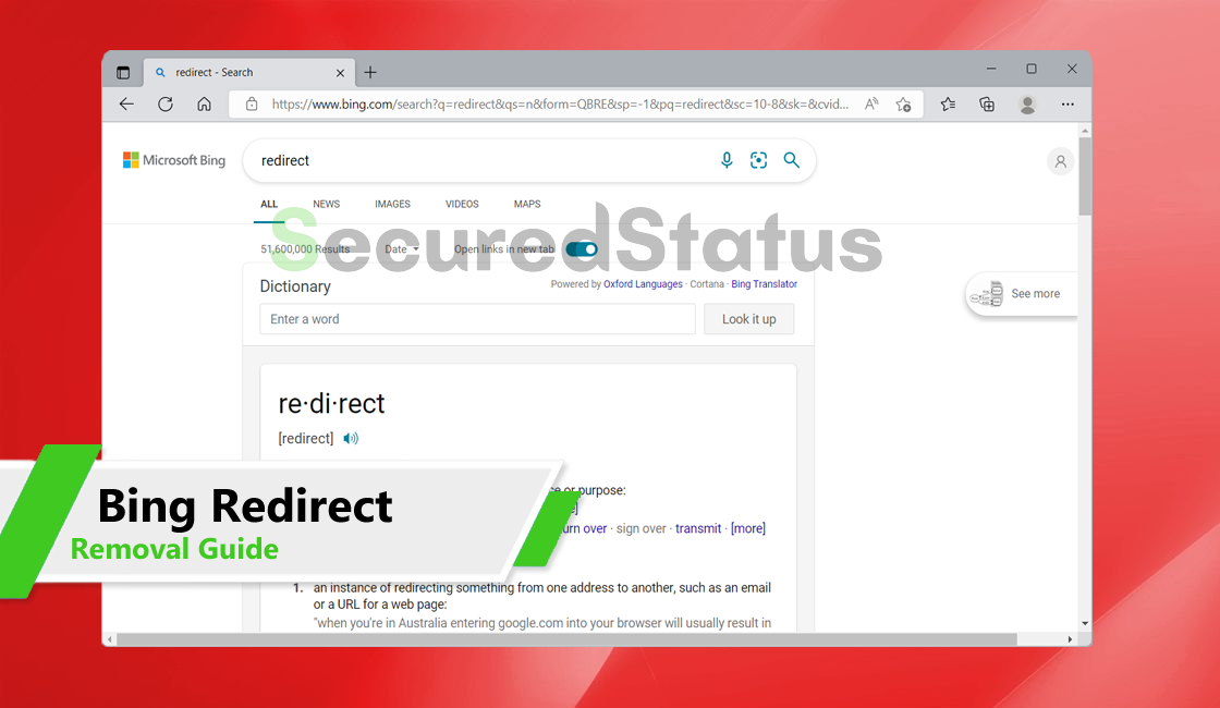 Image of Bing Redirect Virus