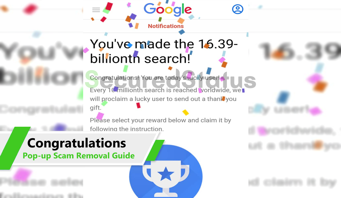 Image of Congratulations! You are today's lucky user!