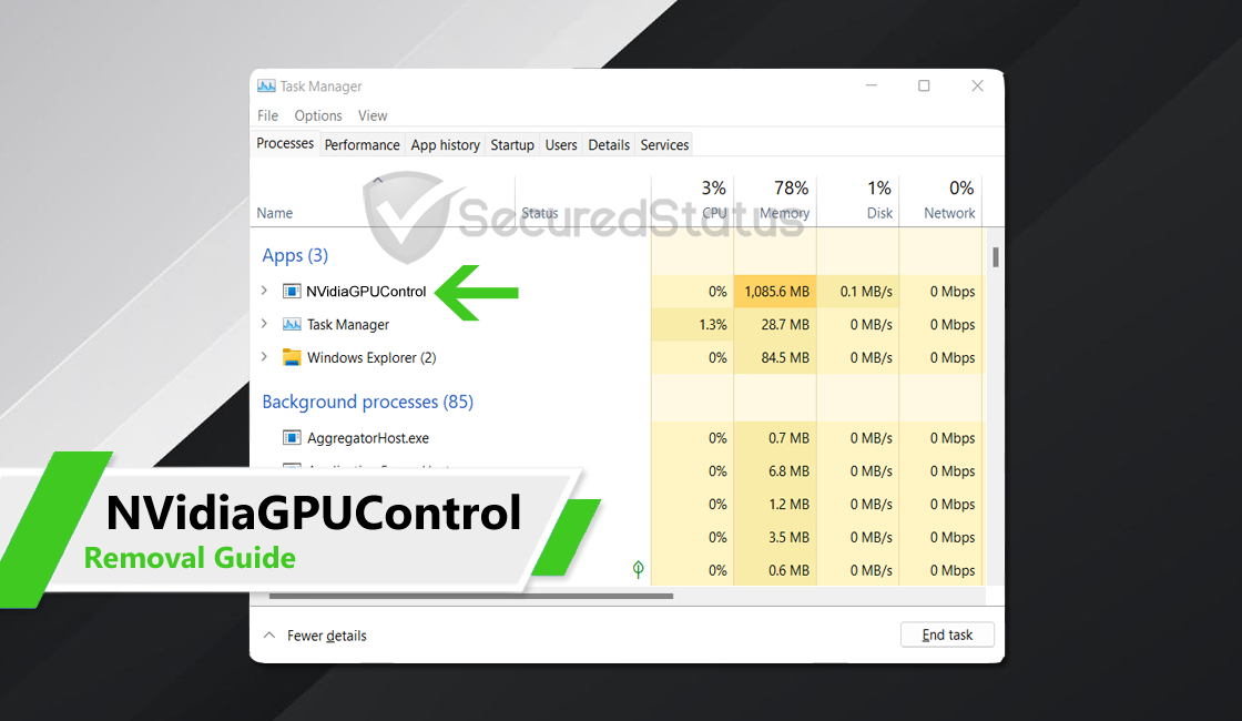 Image of NVidiaGPUControl.exe Virus