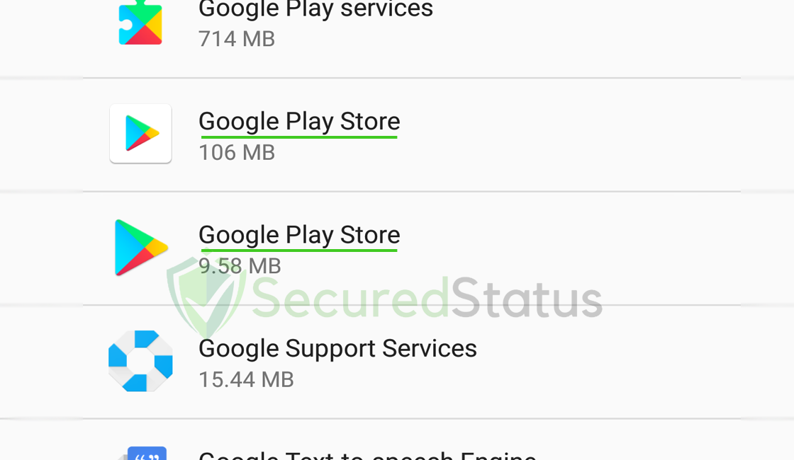 Image of Two Google Play Store