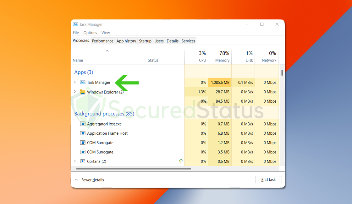 Fix Task Manager High CPU & Memory Usage