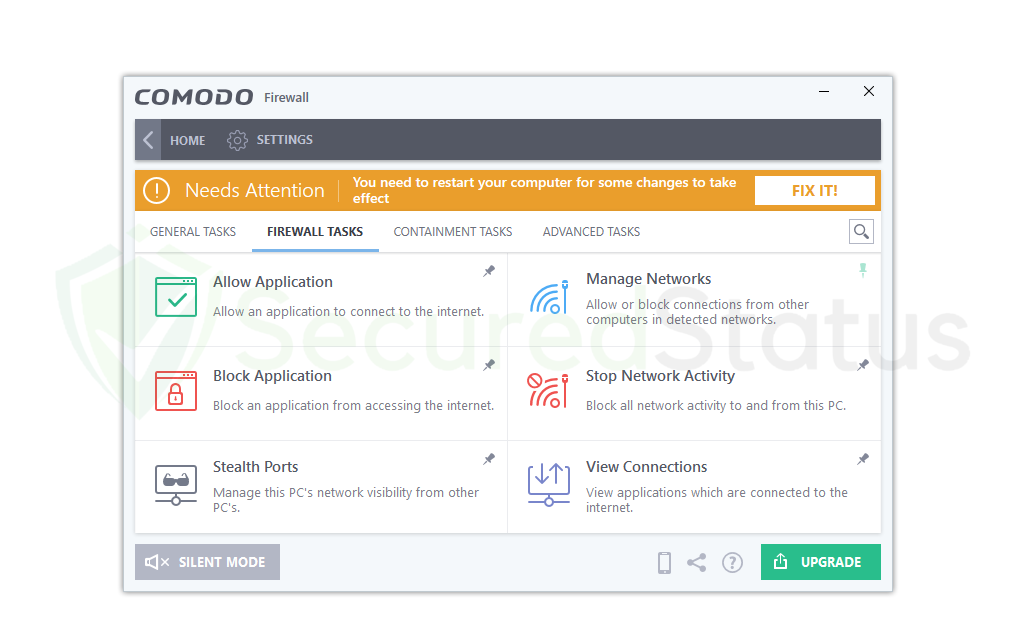 Image of Comodo Firewall Features