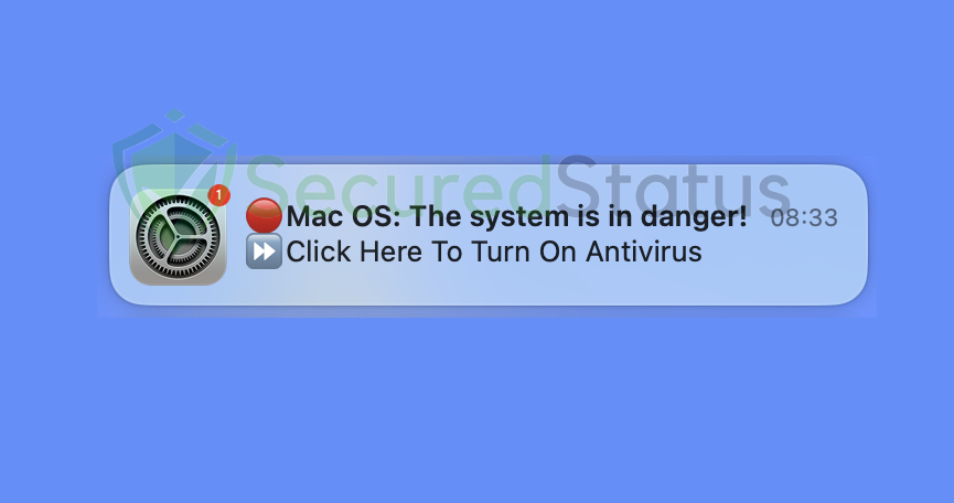 Image of "Mac OS: The system is in danger!"