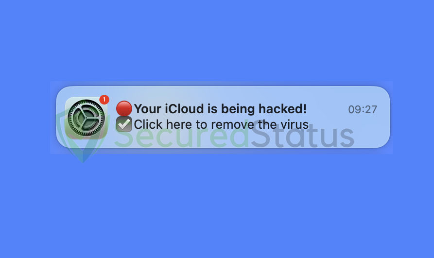 Image of "Your iCloud is being hacked"
