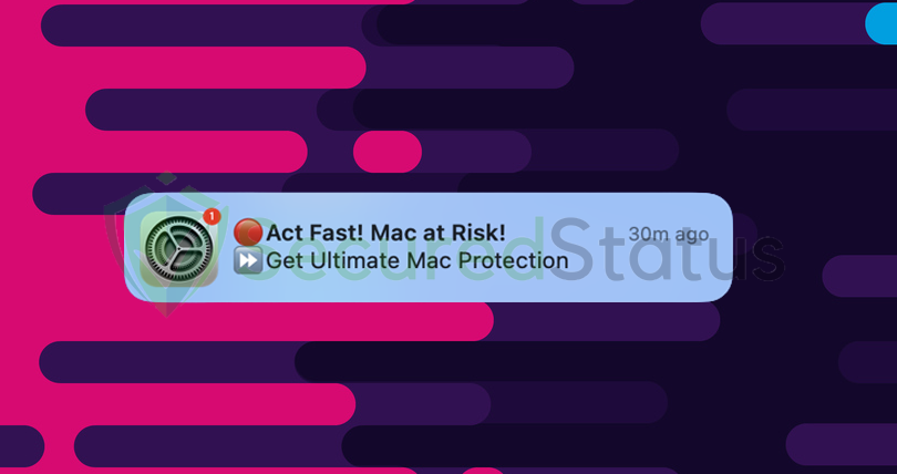 Image of "Act Fast! Mac at Risk!" Pop-up