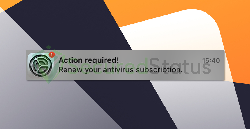 Image of Action required! Renew your antivirus subscription