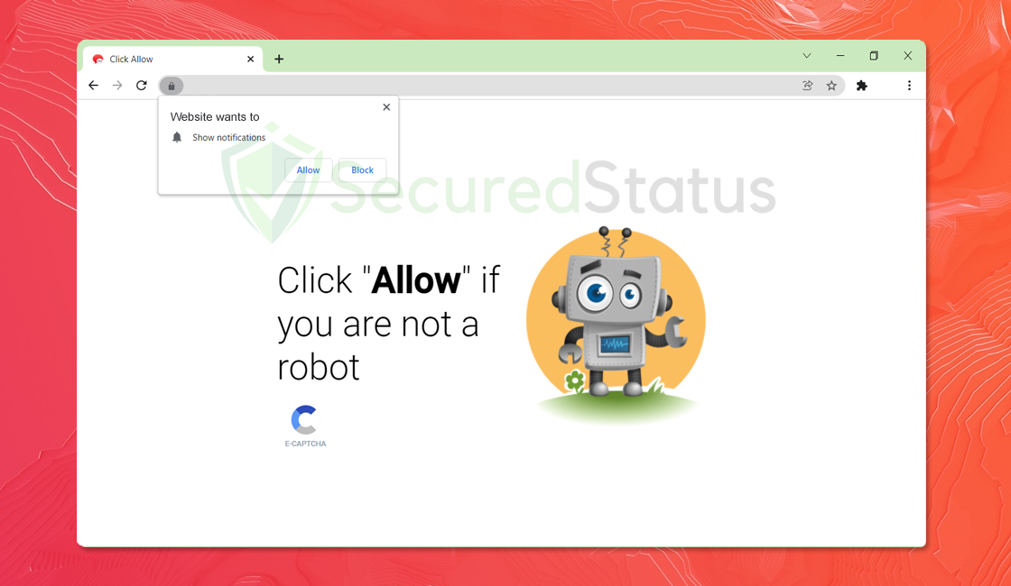 Image of "Malicious site wants to show you notifications"