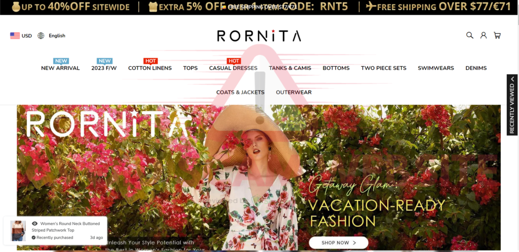 Image of Rornita.com Scam