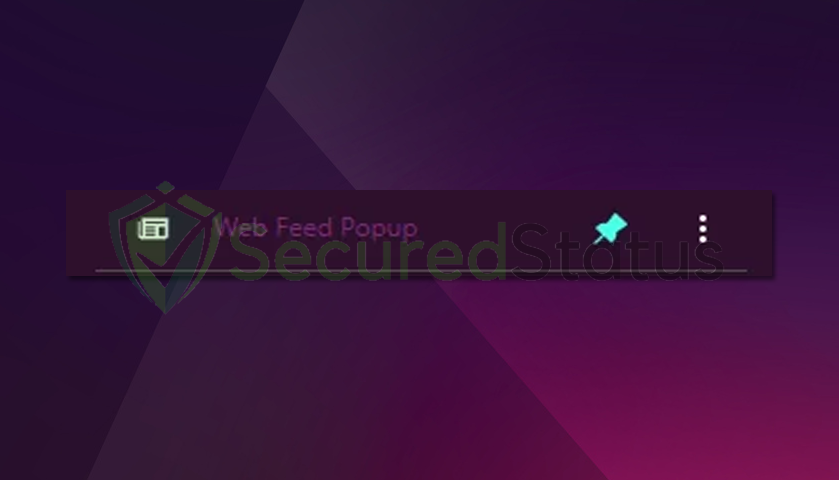 Image of Web Feed Popup
