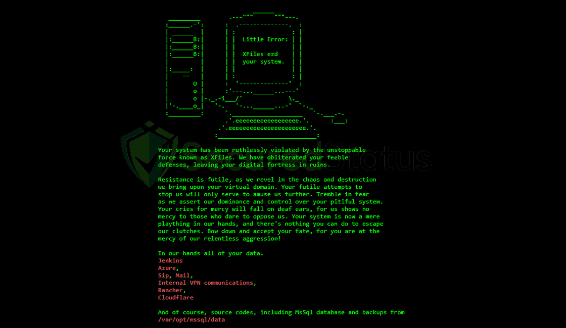 Image of XFiles Ransomware